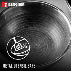 Bergner Hitech Giro Triply Stainless Steel 6PC Tasra Set with Steel Guard Technology