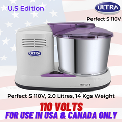 Elgi Ultra Perfect S Wet Grinder, 2 Litres, 110 Volts For use in USA & Canada only