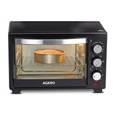 AGARO Marvel 19 Liters Oven Toaster Griller,Motorised Rotisserie Cake Baking Otg With 5 Heating Mode,(Black),1280 Watts