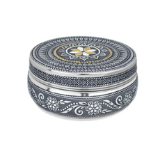 Embassy Antique Meena Box – Elegant Stainless Steel Storage Box