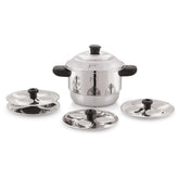 JVL Sambar Idly Maker Triply Base 4 Plates Mini idly Maker