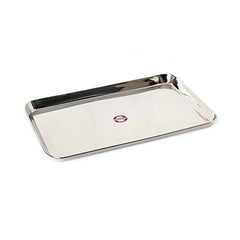 Embassy Deep Tray (Rectangle), Sizes 1, 2 & 3, 18.5x29.5 cms, 22x32.9 cms & 25.5x36.9 cms (Pack of 3, Stainless Steel)
