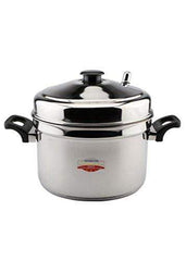 Embassy Sandwich Bottom Idli Pot / Maker (Diameter - 24 cms, Suitable for 5 Idli Plates) - Stainless Steel