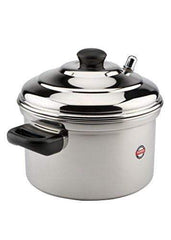 Embassy Stainless Steel Idli Pot / Maker (Diameter - 22.5 cms, Suitable for 4 Idli Plates)
