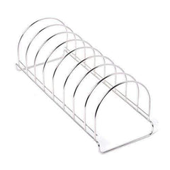 Embassy Stainless Steel Round Plate Rack/Stand, 1-Piece, Size - 8 (41 cms)