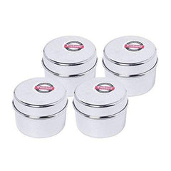 Embassy Tip-top Dabbi/Container - Pack of 4 (Size 1, 60 ml each), Stainless Steel