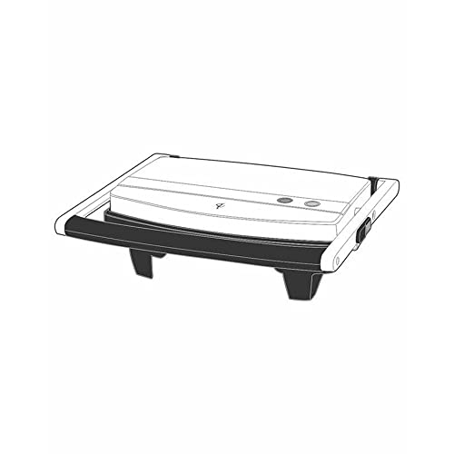 Borosil Jumbo 1000-Watt Grill Sandwich Maker, Black