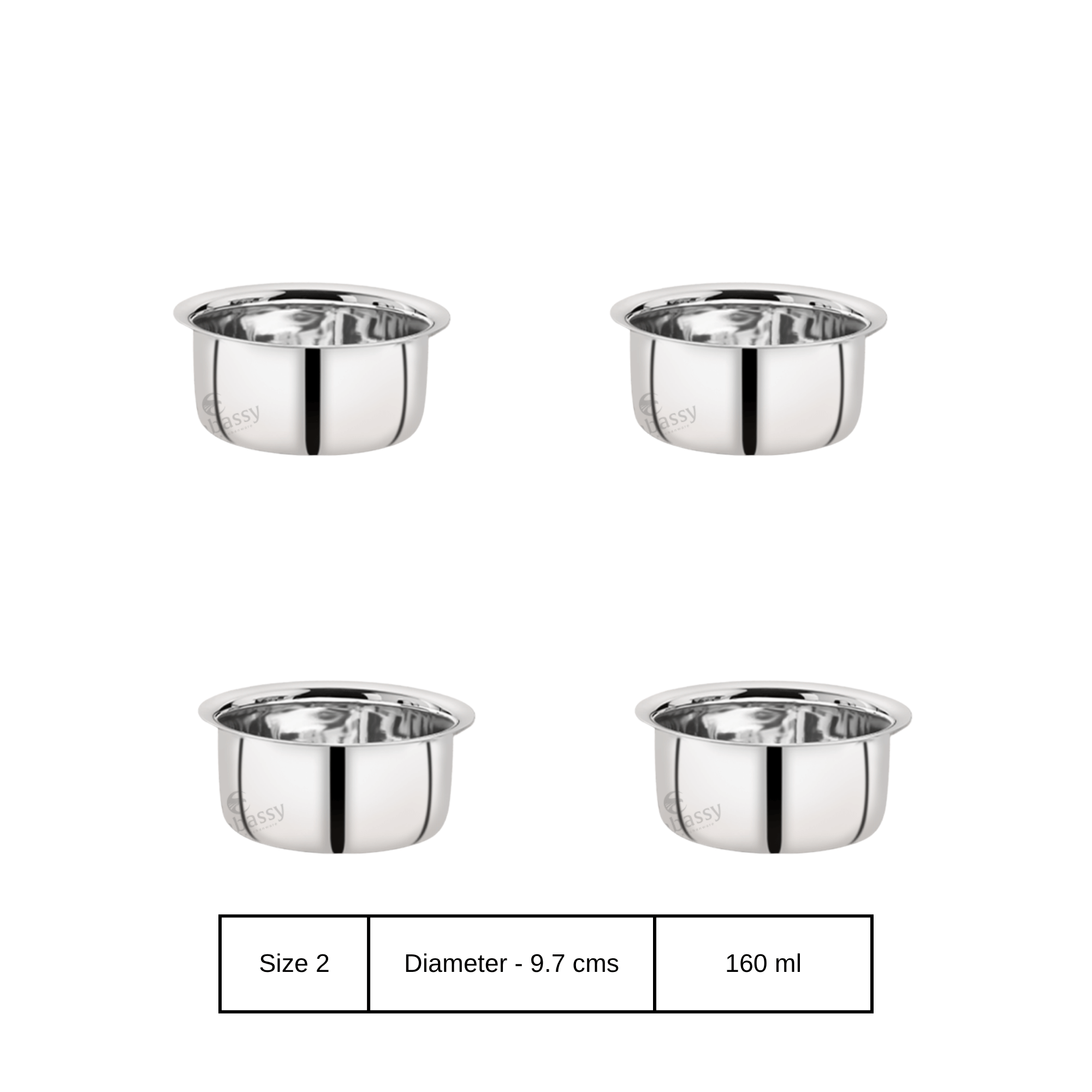 Embassy Coffee Dabra SPL Premium Stainless Steel Coffee Cup - Traditional Indian Coffee Glass Set