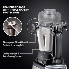 Hamilton Beach Professional Juicer Mixer Grinder 58770-IN, 1400 Watts, 3 jars, 2 lids model