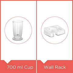 BLACK+DECKER BXBL6002IN Hand Blender with Chopper, Whisk, Cup and Wall Rack 600W