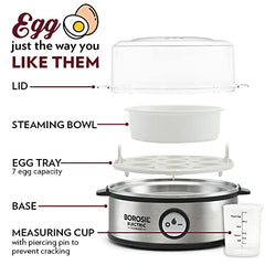 Borosil Electric Egg Boiler, 7 Egg Cooker