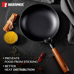 BERGNER Odin Cast Iron Frypan | Lightweight, Enamel Finish, Induction Ready