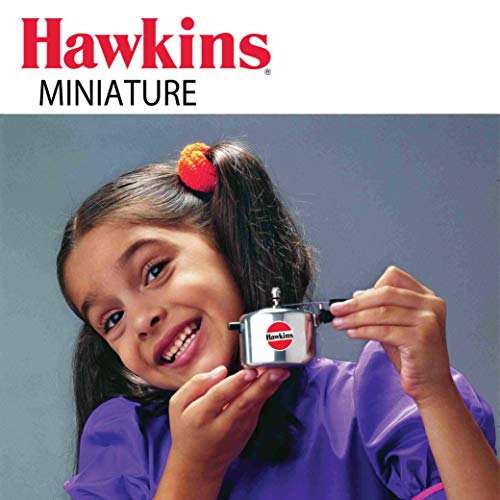 Hawkins Miniature Toy Cooker - Kids Edition Aluminum Replica (Silver, 6cm x 10cm, Non-Working Model)