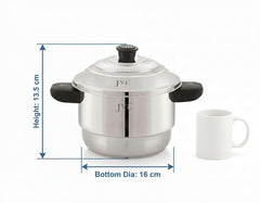 JVL Sambar Idly Maker Triply Base 4 Plates Mini idly Maker
