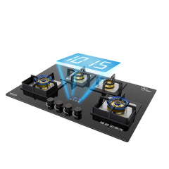 Beyond Dorado 4 Burner Smart Hobtop | Digital Timer | FFD | Auto Ignition