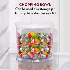 Borosil Chef Delite 260W Electric Chopper - Turbo Speed, Stainless Steel Blades