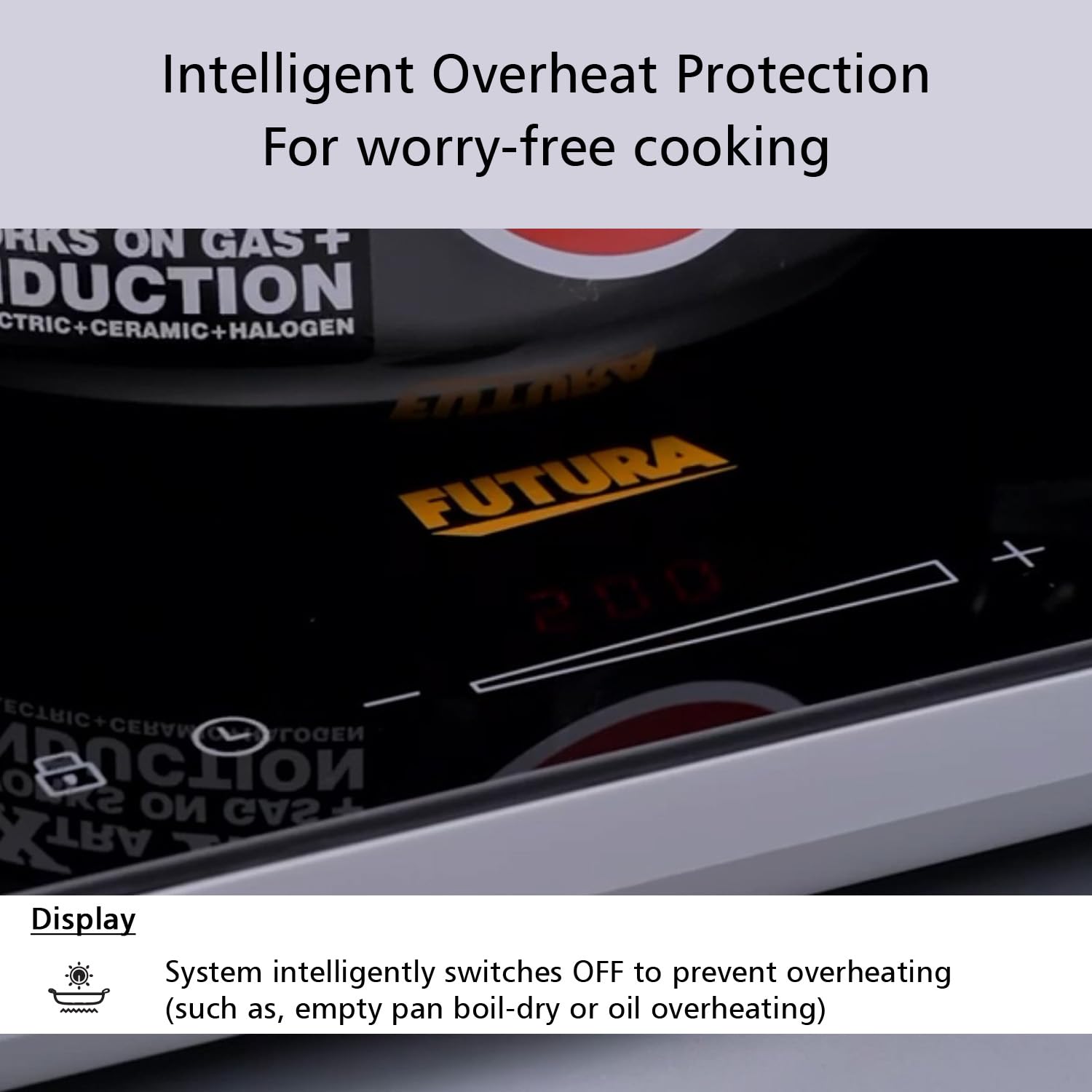 Hawkins Futura Single Induction Hob 2000W | 20 Power Settings | FIC1A1