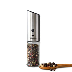 AGARO Gravity Automatic Salt Pepper Grinder Rechargeable Stainless Steel Mill