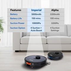 AGARO Imperial Robot Vacuum Cleaner with Mop, 10000Pa Suction, Lidar Navigation, App Control