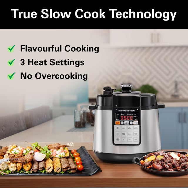Hamilton Beach 10-in-1 Electric Pressure Cooker 5.7L with Steel container
