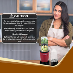 AGARO Regal 3 Jar Personal Blender | 400W Mixer Grinder | Smoothie & Juice Maker