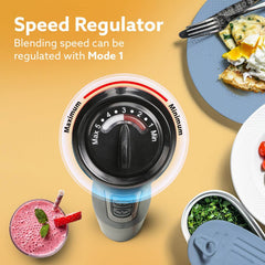 AGARO Grand 1000W Hand Blender Set with Chopper, Beaker & Whisker - Stainless Steel Blades, Speed Regulator (Black)