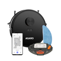 AGARO Imperial Robot Vacuum Cleaner with Mop, 10000Pa Suction, Lidar Navigation, App Control