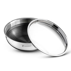 Bergner Hitech Triply Non-Stick MEsh Pattern Tasla with Induction Bottom