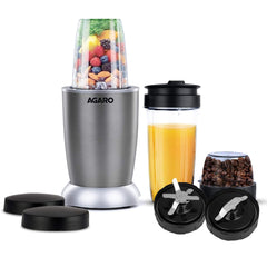 AGARO Nutri-Max 1000W Personal Blender with Stainless Steel Body - Smoothie Maker & Grinder for Home Kitchen