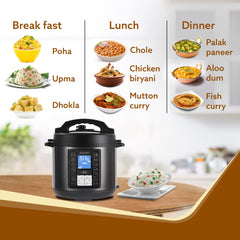 AGARO Imperial 8L Electric Pressure Cooker, 14 Functions, Stainless Steel