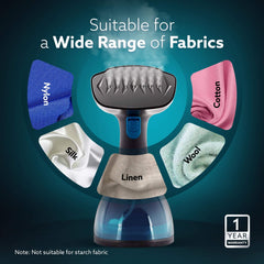 AGARO Signify 1500W Handheld Garment Steamer with Ceramic Nozzle & 260ML Tank