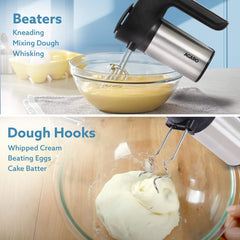 AGARO Elegant Hand Mixer 300W - Professional Electric Beater with 6-Speed Settings & Turbo Function