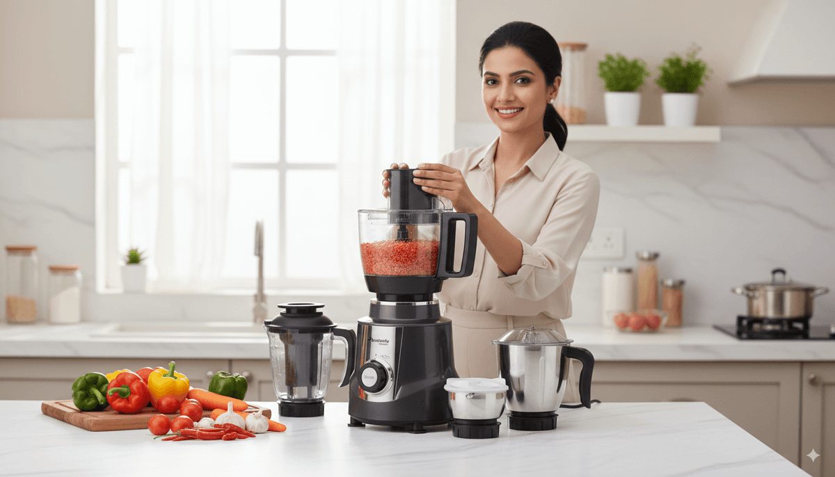 Butterfly Magnum Food Processor 1.2HP Copper Motor 3-in-1 Kitchen Appliance
