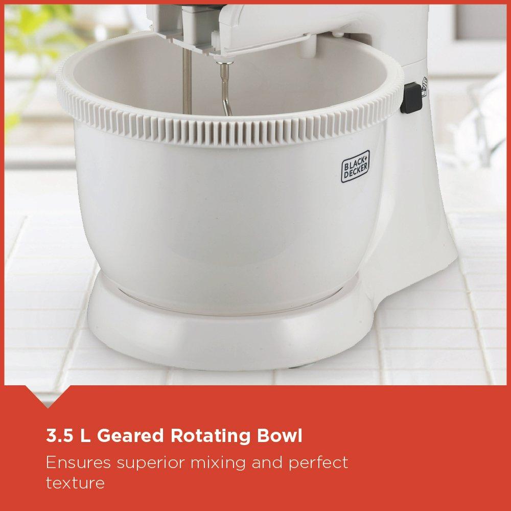 Black+Decker Hand Mixer 300 watt m 700,White