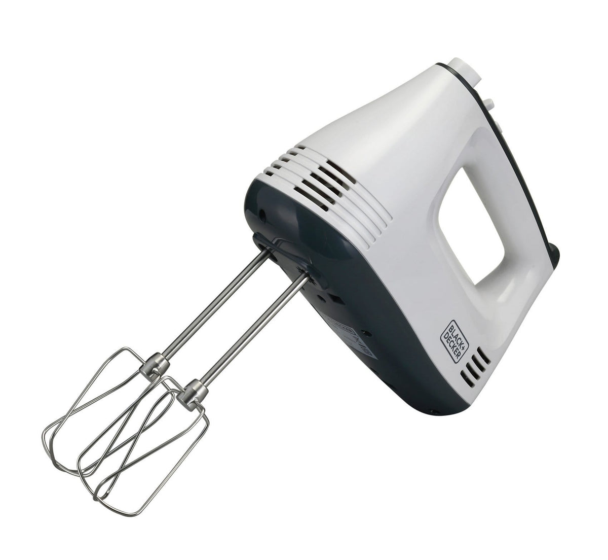 Black+Decker M350 300-Watt Hand Mixer (White/Grey)