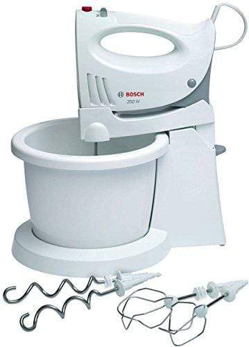 Bosch 350W Hand Mixer with Bowl Stand & 4 Attachments - White