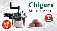 Chiguru Triply Stainless Steel Mudde Maker; 5.5Ltrs