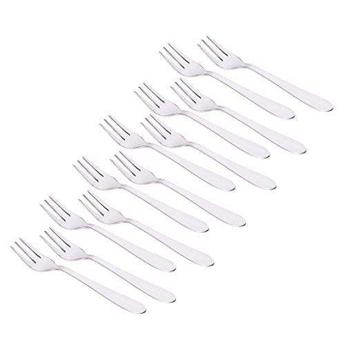 Classic by Embassy Coffee/Fruit Fork, Set of 12, Stainless Steel, 11.5 cm (Sigma, 17 Gauge)