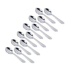 Classic by Embassy Coffee Spoon, Pack of 12, Stainless Steel, 11.4 cm (Ajanta, 14 Gauge)