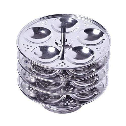 Embassy Baby Idli Stand, 4 Plates - 20 Idlis (Stainless Steel)