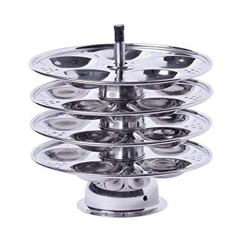 Embassy Baby Idli Stand, 4 Plates - 20 Idlis (Stainless Steel)