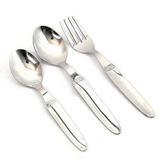 Embassy (Classic by Embassy) 36-Pieces Cutlery Set - 12 Tea Spoons, 12 Baby Spoons & 12 Baby Forks (Nova, 17 Gauge, Stainless Steel)