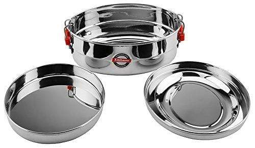 Embassy Stainless Steel Oval Food Pack / Container; Size 1; 350 ml