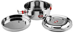 Embassy Stainless Steel Round Food Pack/Container; Size 1; 350 ml