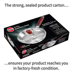 HAWKINS Tri-ply Stainless Steel Frying Pan 22 cm with Glass Lid